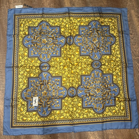Yves Saint Laurent Accessories - EUC Authentic Yves Saint Laurent Silk Scarf